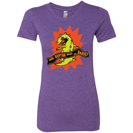T-Shirts Purple Rush / S When Reptar Ruled The Babies Women's Triblend T-Shirt