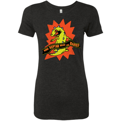 T-Shirts Vintage Black / S When Reptar Ruled The Babies Women's Triblend T-Shirt