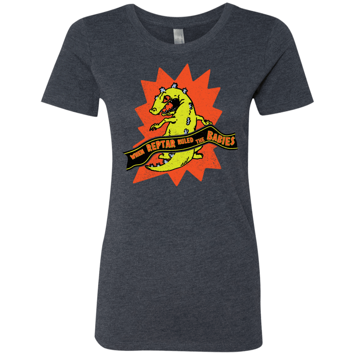 T-Shirts Vintage Navy / S When Reptar Ruled The Babies Women's Triblend T-Shirt
