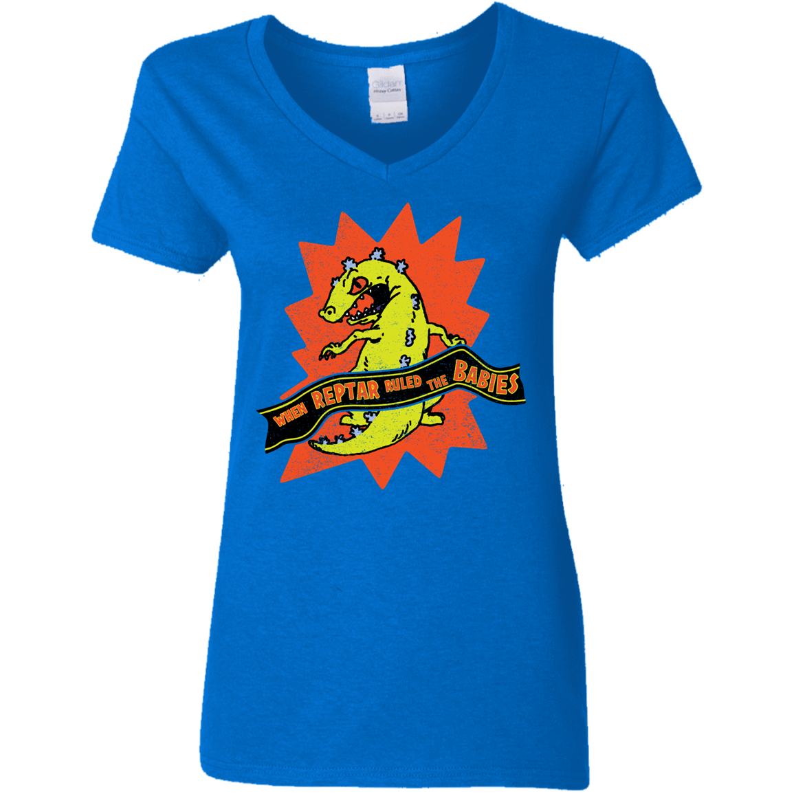 T-Shirts Royal / S When Reptar Ruled The Babies Women's V-Neck T-Shirt