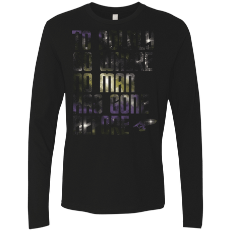 T-Shirts Black / Small Where no Man has gone Before Men's Premium Long Sleeve