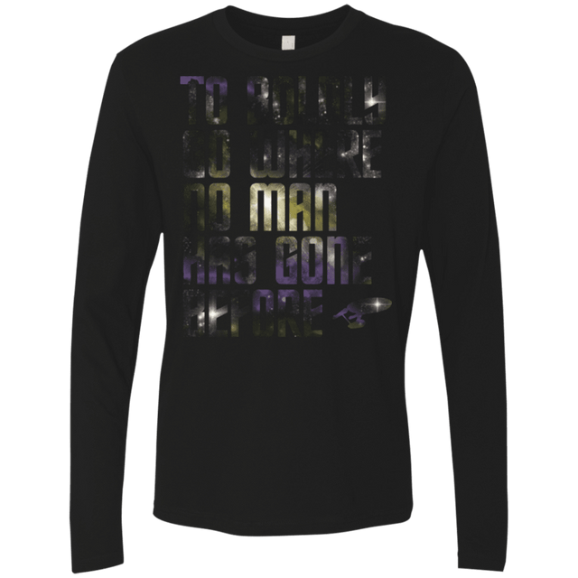 T-Shirts Black / Small Where no Man has gone Before Men's Premium Long Sleeve