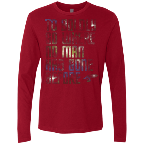 T-Shirts Cardinal / Small Where no Man has gone Before Men's Premium Long Sleeve