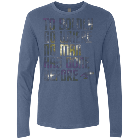 T-Shirts Indigo / Small Where no Man has gone Before Men's Premium Long Sleeve