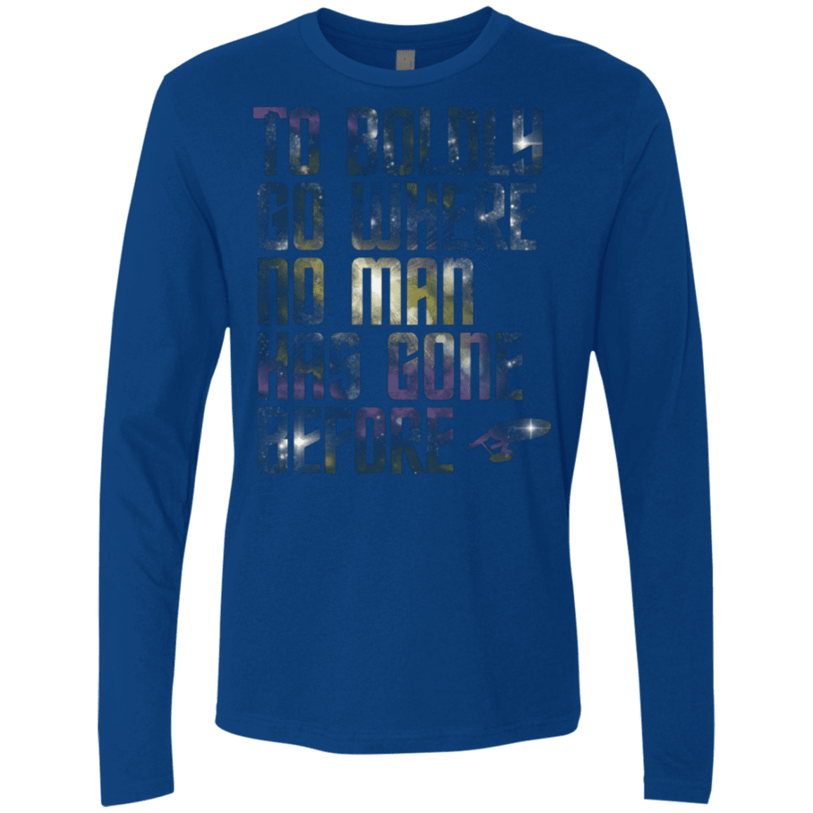 T-Shirts Royal / Small Where no Man has gone Before Men's Premium Long Sleeve