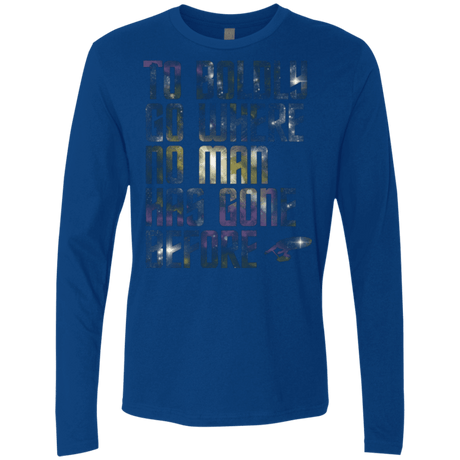 T-Shirts Royal / Small Where no Man has gone Before Men's Premium Long Sleeve