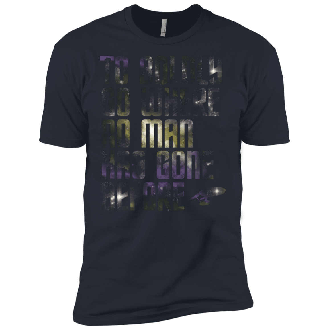 T-Shirts Indigo / X-Small Where no Man has gone Before Men's Premium T-Shirt