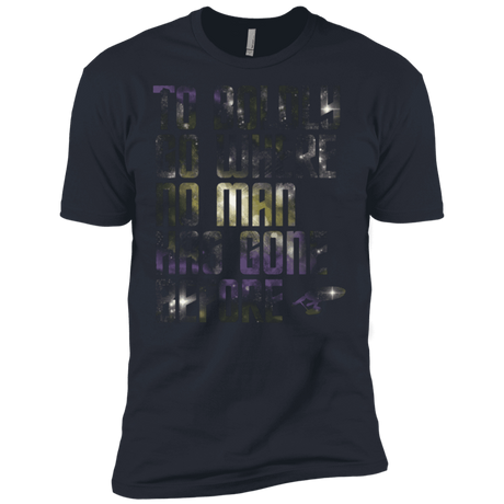 T-Shirts Indigo / X-Small Where no Man has gone Before Men's Premium T-Shirt