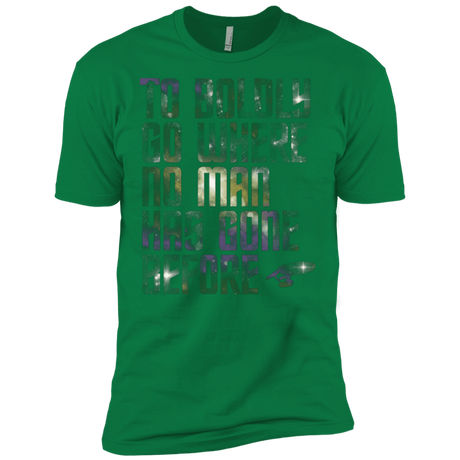 T-Shirts Kelly Green / X-Small Where no Man has gone Before Men's Premium T-Shirt