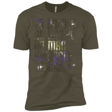 T-Shirts Military Green / X-Small Where no Man has gone Before Men's Premium T-Shirt