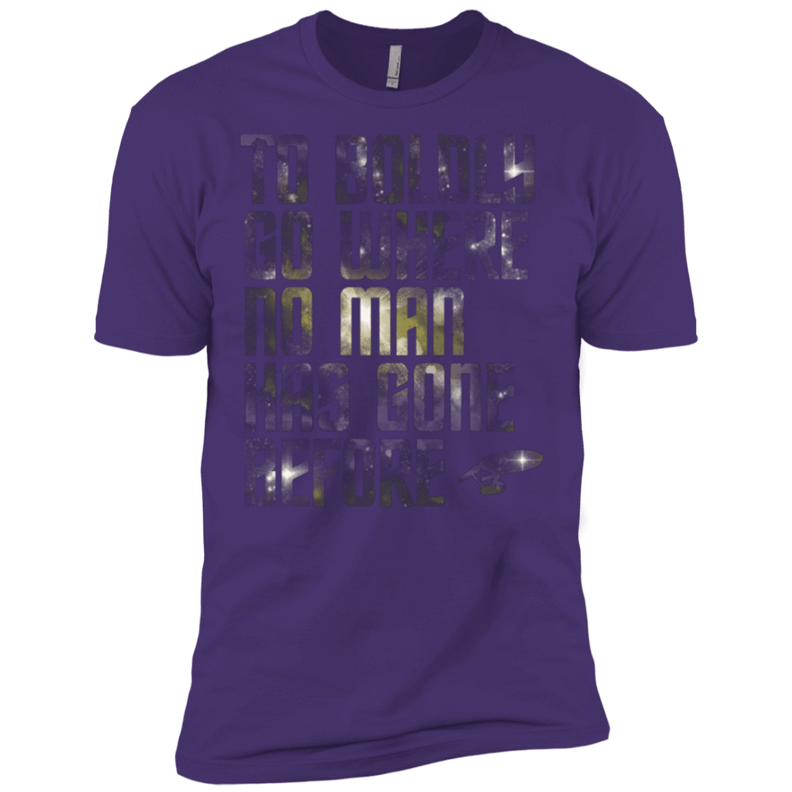T-Shirts Purple / X-Small Where no Man has gone Before Men's Premium T-Shirt