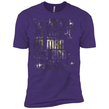 T-Shirts Purple / X-Small Where no Man has gone Before Men's Premium T-Shirt
