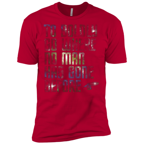 T-Shirts Red / X-Small Where no Man has gone Before Men's Premium T-Shirt