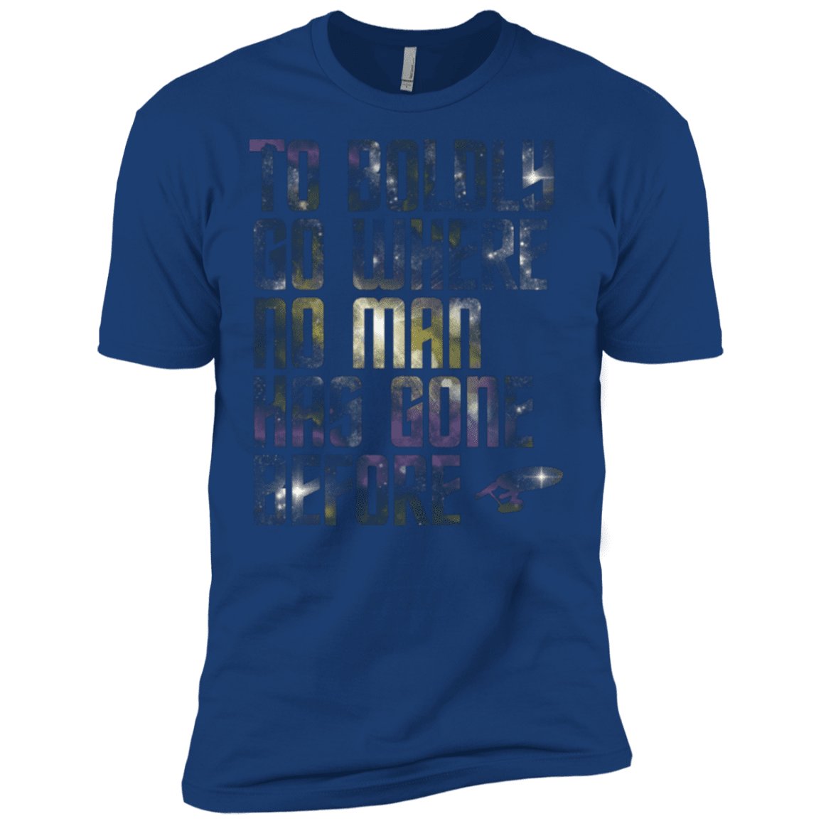 T-Shirts Royal / X-Small Where no Man has gone Before Men's Premium T-Shirt