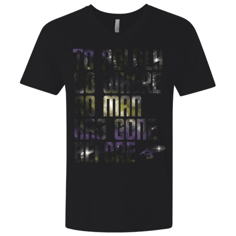 T-Shirts Black / X-Small Where no Man has gone Before Men's Premium V-Neck