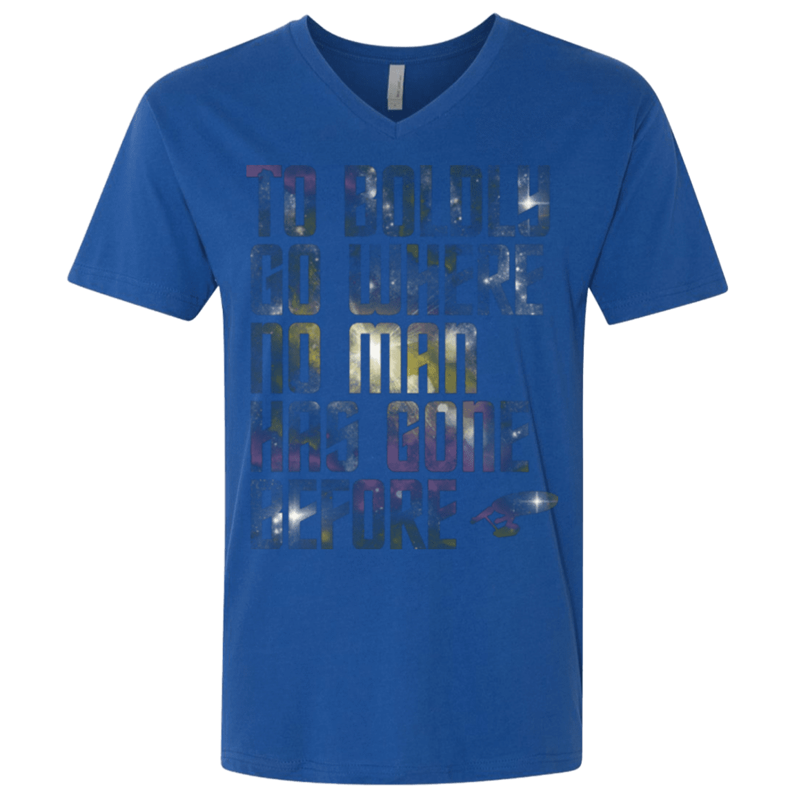 T-Shirts Royal / X-Small Where no Man has gone Before Men's Premium V-Neck