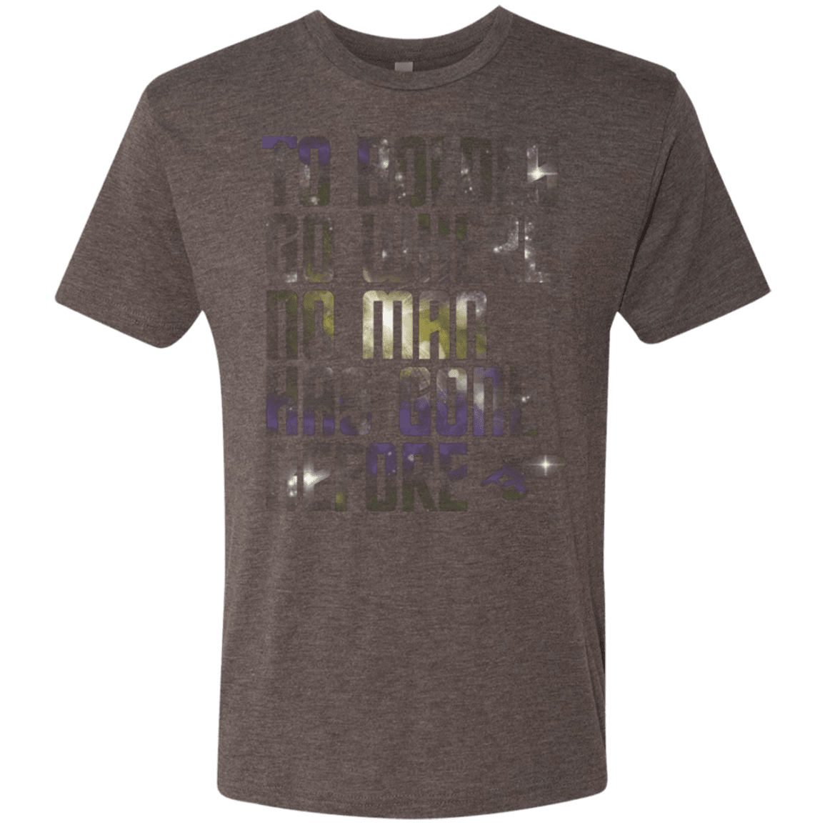 T-Shirts Macchiato / Small Where no Man has gone Before Men's Triblend T-Shirt