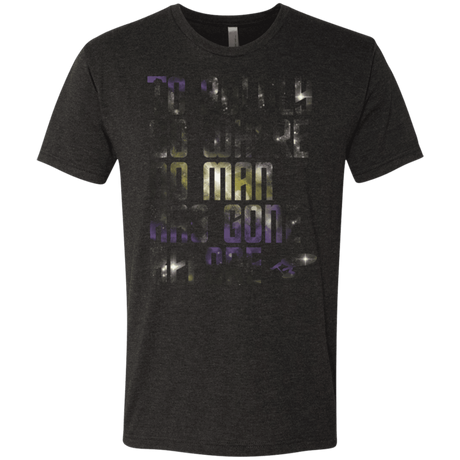 T-Shirts Vintage Black / Small Where no Man has gone Before Men's Triblend T-Shirt