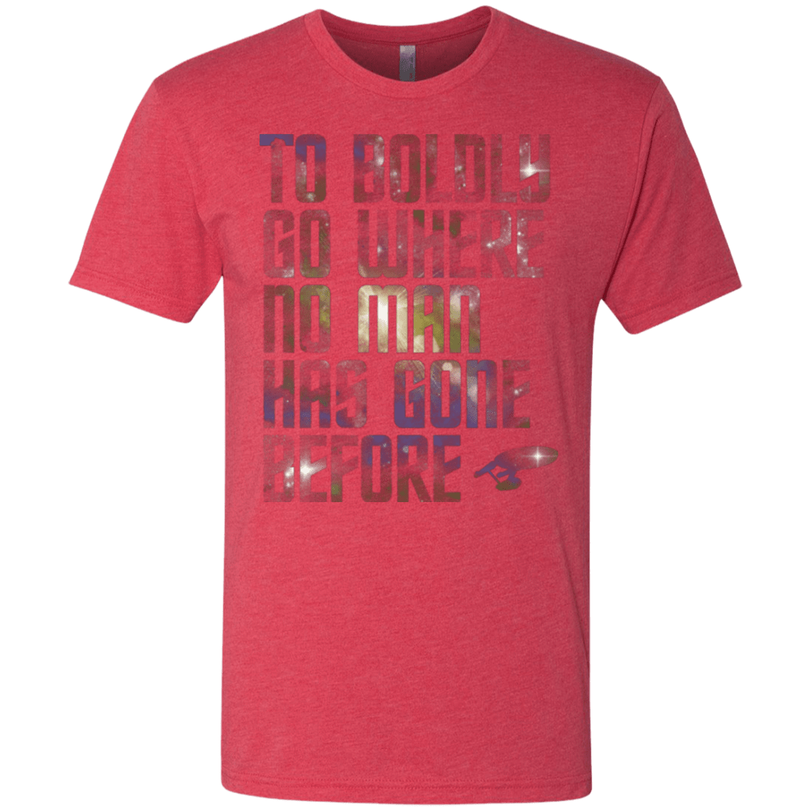 T-Shirts Vintage Red / Small Where no Man has gone Before Men's Triblend T-Shirt