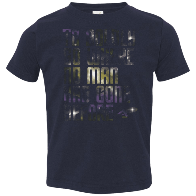 T-Shirts Navy / 2T Where no Man has gone Before Toddler Premium T-Shirt