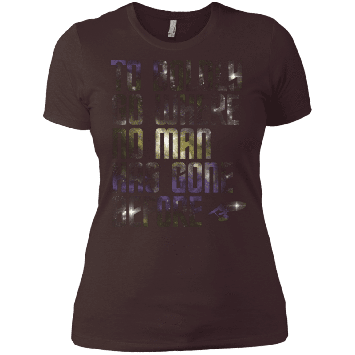 T-Shirts Dark Chocolate / X-Small Where no Man has gone Before Women's Premium T-Shirt