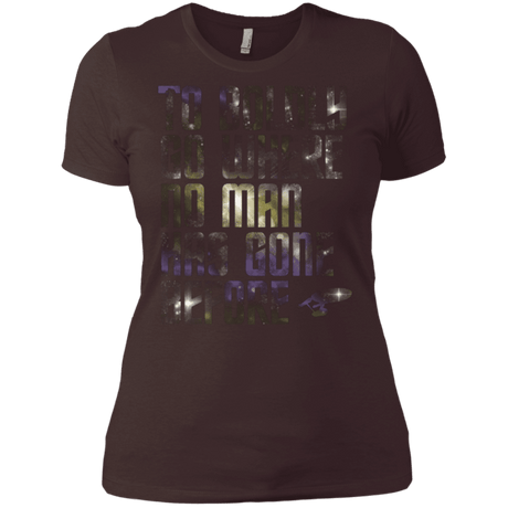 T-Shirts Dark Chocolate / X-Small Where no Man has gone Before Women's Premium T-Shirt