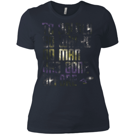 T-Shirts Indigo / X-Small Where no Man has gone Before Women's Premium T-Shirt