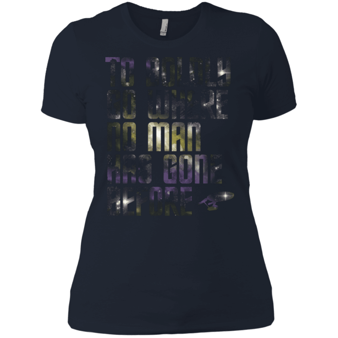 T-Shirts Midnight Navy / X-Small Where no Man has gone Before Women's Premium T-Shirt