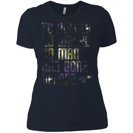 T-Shirts Midnight Navy / X-Small Where no Man has gone Before Women's Premium T-Shirt