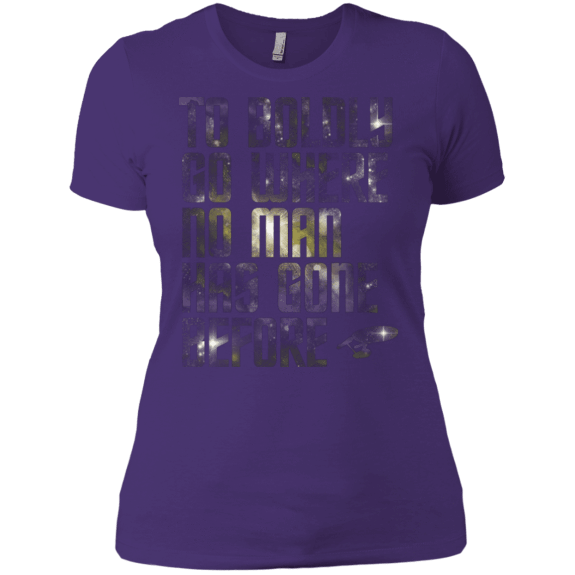 T-Shirts Purple / X-Small Where no Man has gone Before Women's Premium T-Shirt