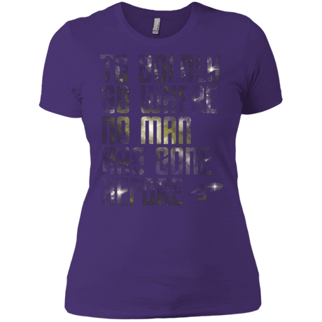T-Shirts Purple / X-Small Where no Man has gone Before Women's Premium T-Shirt