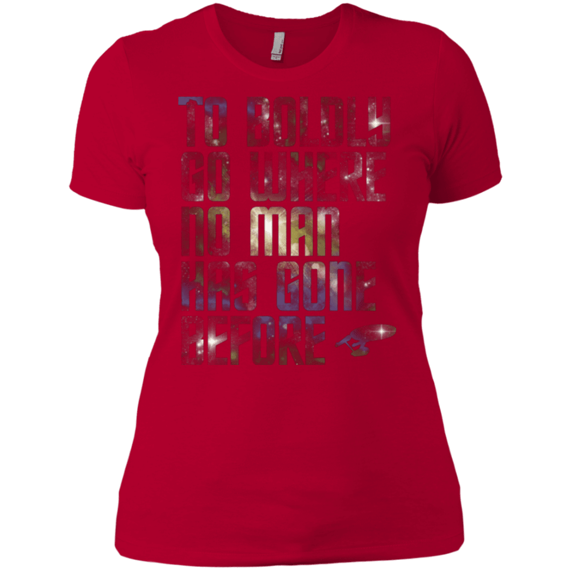 T-Shirts Red / X-Small Where no Man has gone Before Women's Premium T-Shirt