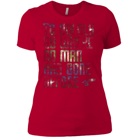 T-Shirts Red / X-Small Where no Man has gone Before Women's Premium T-Shirt