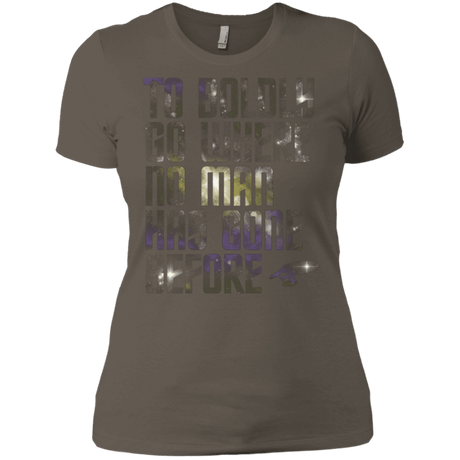 T-Shirts Warm Grey / X-Small Where no Man has gone Before Women's Premium T-Shirt