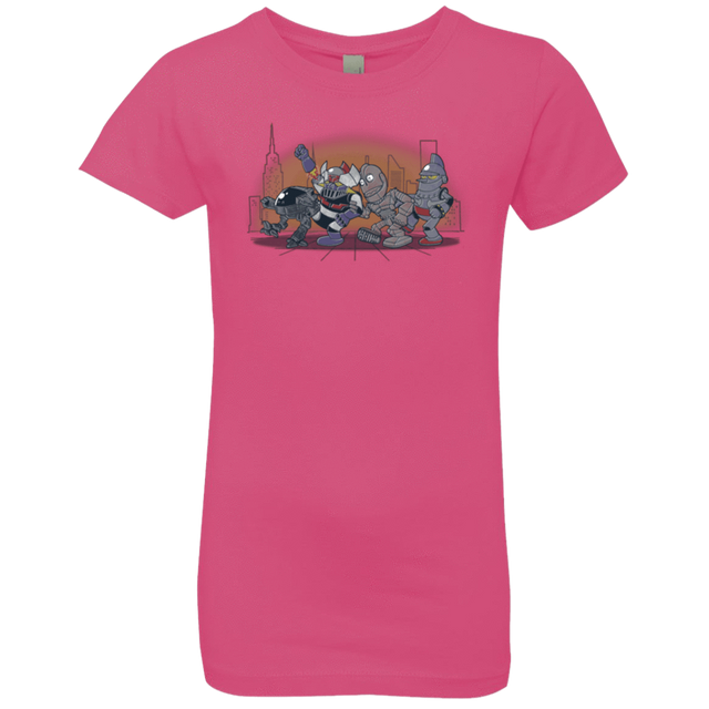 T-Shirts Hot Pink / YXS Where The Big Robots are Girls Premium T-Shirt