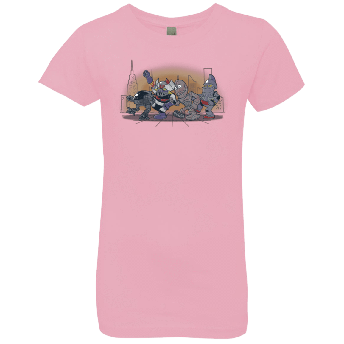 T-Shirts Light Pink / YXS Where The Big Robots are Girls Premium T-Shirt
