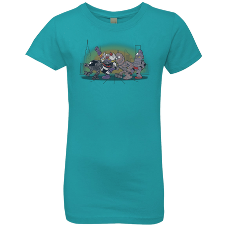 T-Shirts Tahiti Blue / YXS Where The Big Robots are Girls Premium T-Shirt