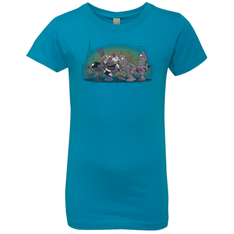 T-Shirts Turquoise / YXS Where The Big Robots are Girls Premium T-Shirt