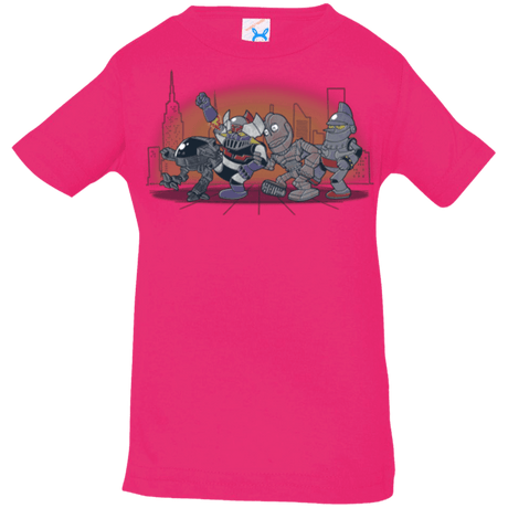 T-Shirts Hot Pink / 6 Months Where The Big Robots are Infant Premium T-Shirt