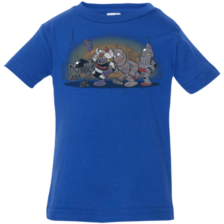 T-Shirts Royal / 6 Months Where The Big Robots are Infant Premium T-Shirt