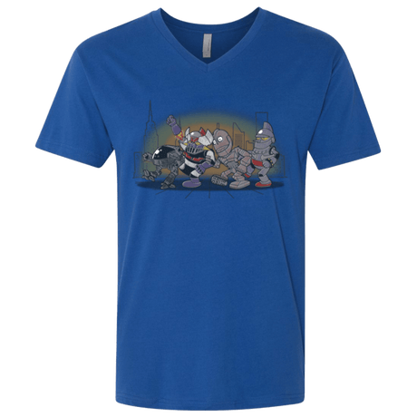 T-Shirts Royal / X-Small Where The Big Robots are Men's Premium V-Neck