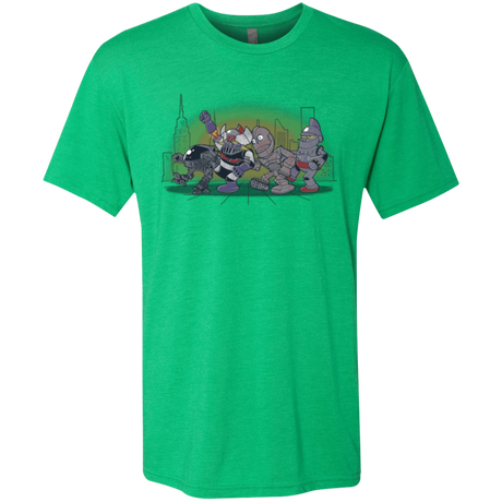 T-Shirts Envy / Small Where The Big Robots are Men's Triblend T-Shirt