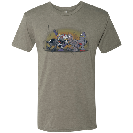 T-Shirts Venetian Grey / Small Where The Big Robots are Men's Triblend T-Shirt