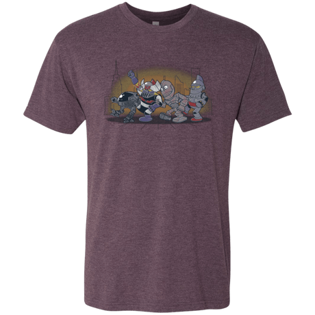 T-Shirts Vintage Purple / Small Where The Big Robots are Men's Triblend T-Shirt