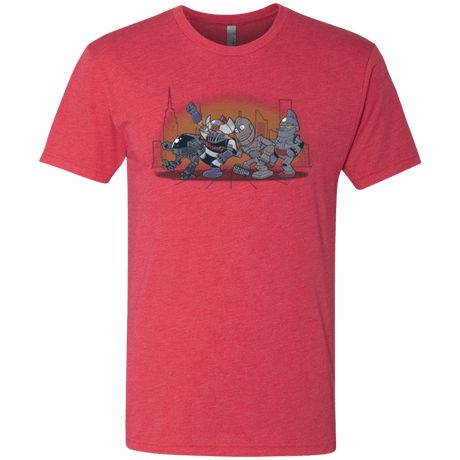 T-Shirts Vintage Red / Small Where The Big Robots are Men's Triblend T-Shirt