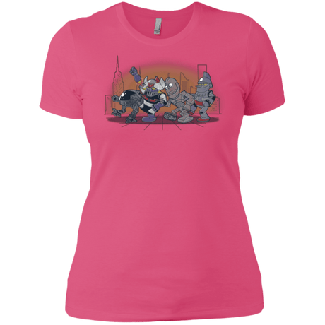 T-Shirts Hot Pink / X-Small Where The Big Robots are Women's Premium T-Shirt