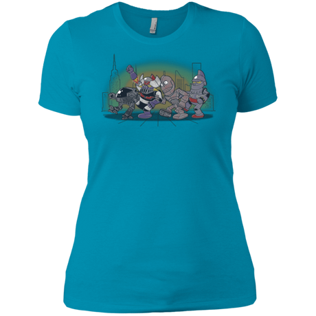 T-Shirts Turquoise / X-Small Where The Big Robots are Women's Premium T-Shirt