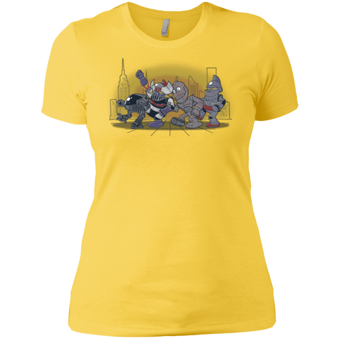 T-Shirts Vibrant Yellow / X-Small Where The Big Robots are Women's Premium T-Shirt