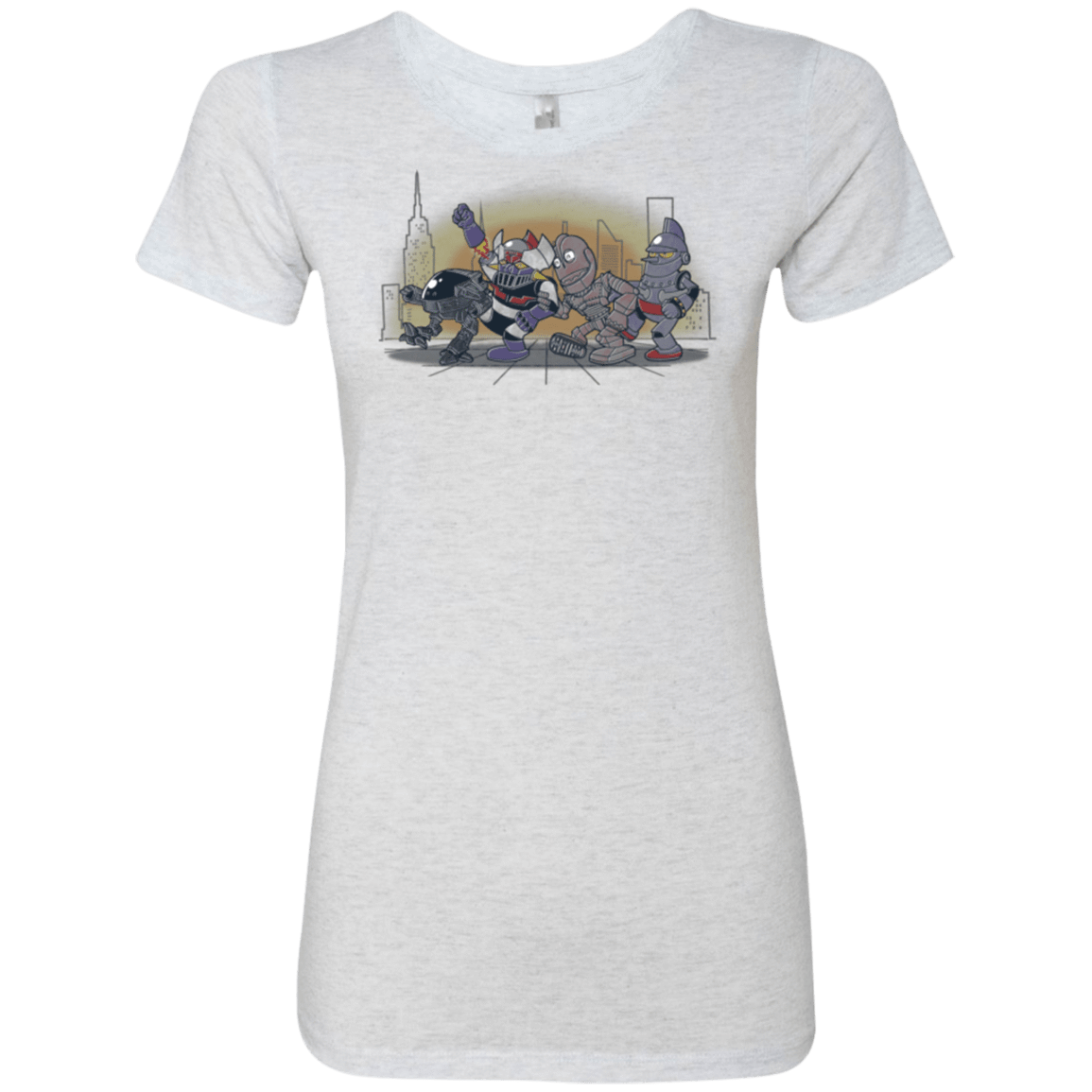 T-Shirts Heather White / Small Where The Big Robots are Women's Triblend T-Shirt