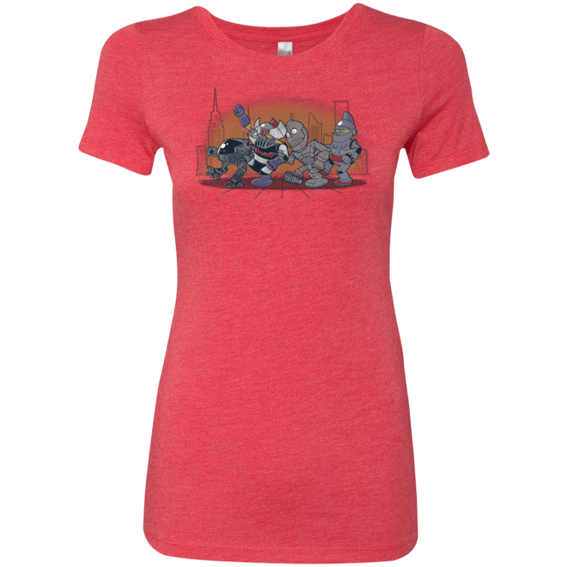 T-Shirts Vintage Red / Small Where The Big Robots are Women's Triblend T-Shirt